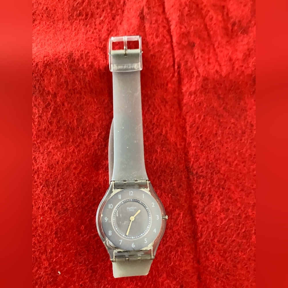 Vintage Swatch Watch - Gray Skin